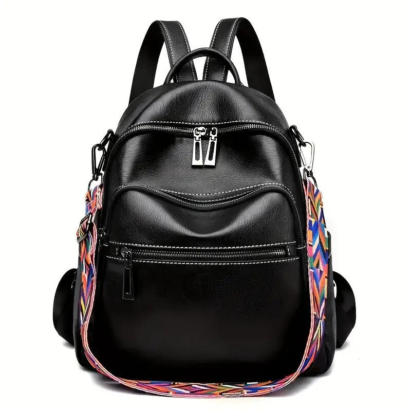 Purse For Women Fashion Faux Leather Convertible Shoulder Handbag Travel Bag Satchel Rucksack Ladies Bag