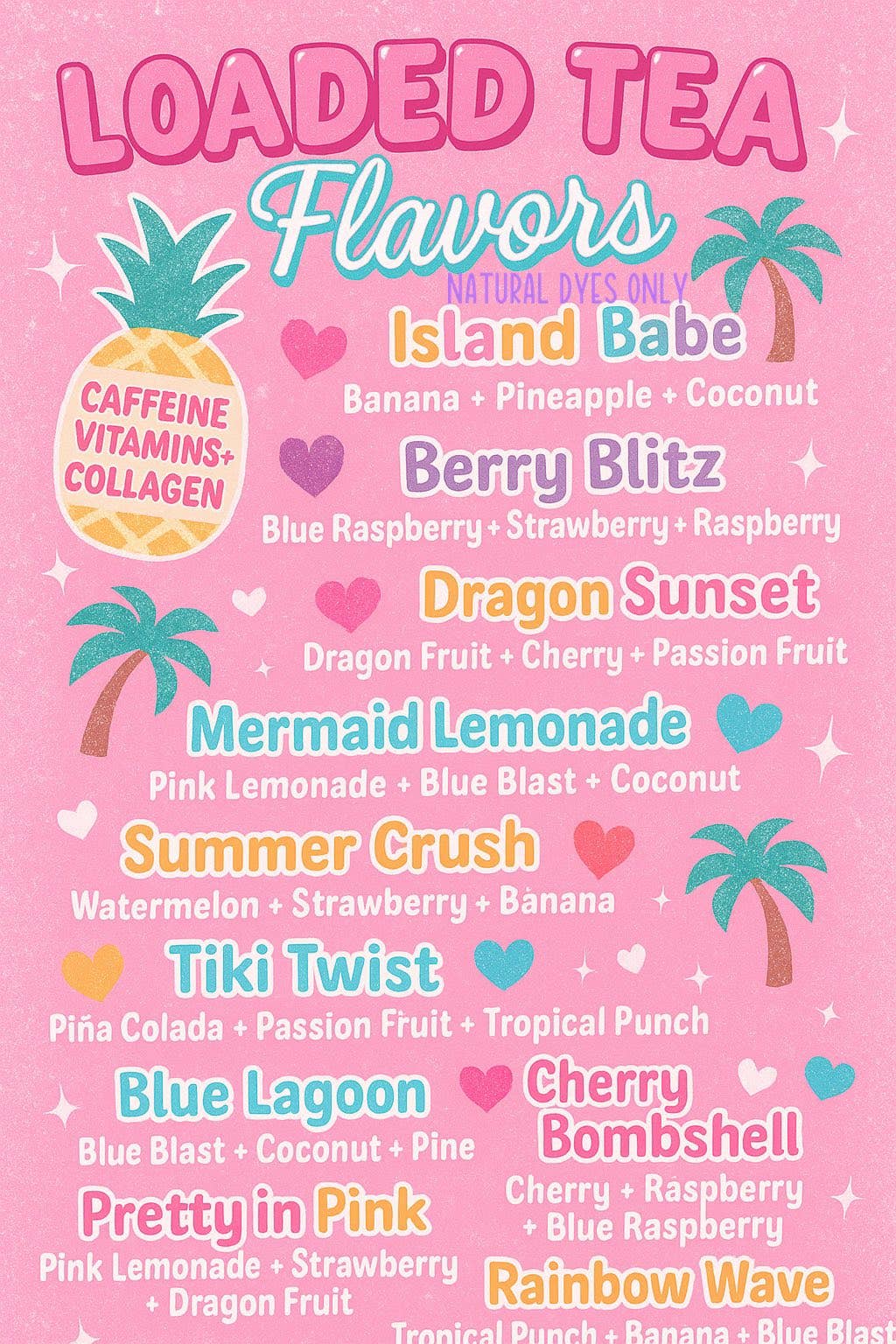 NATURAL DYES MENU