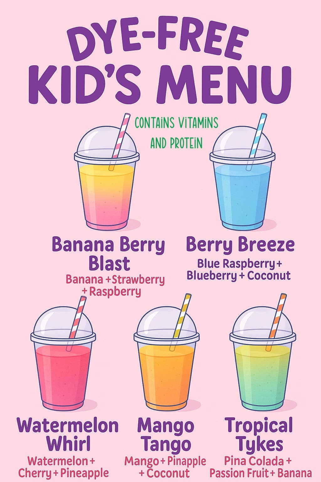 Kids Dye Free Mixes