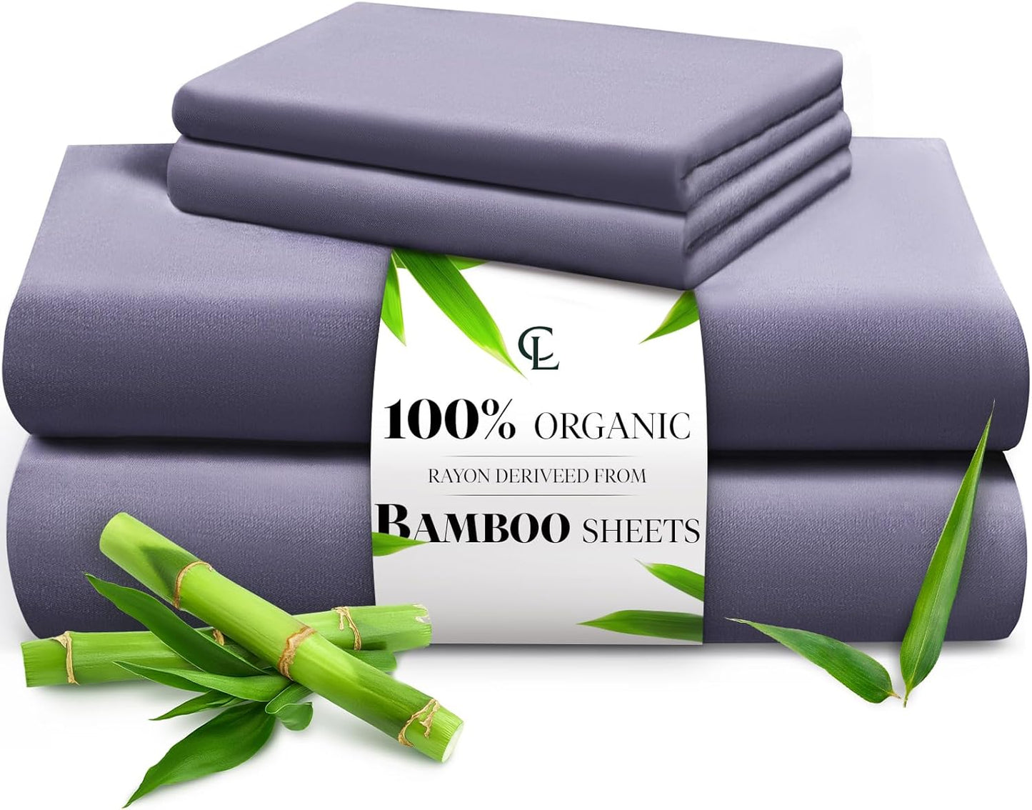 LuxClub 4 PC Full Sheet Set, Breathable Luxury Bed Sheets, Deep Pockets 18" Wrinkle Free Cooling Bed Sheets Machine Washable Hotel Bedding Silky Soft - Light Khaki Full