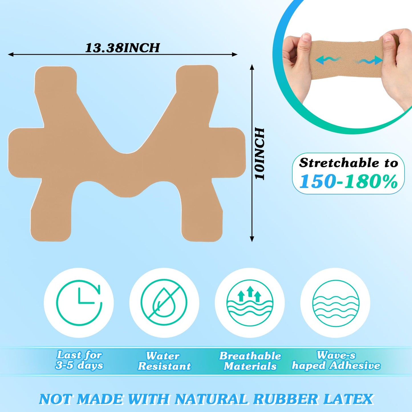 16 Pcs Kinesiology Tape for Ankle Tape Precut, Athletic Original Cotton Waterproof Breathable, Provides Support and Stability to The Target Area for Ligament and Muscle (Pink)