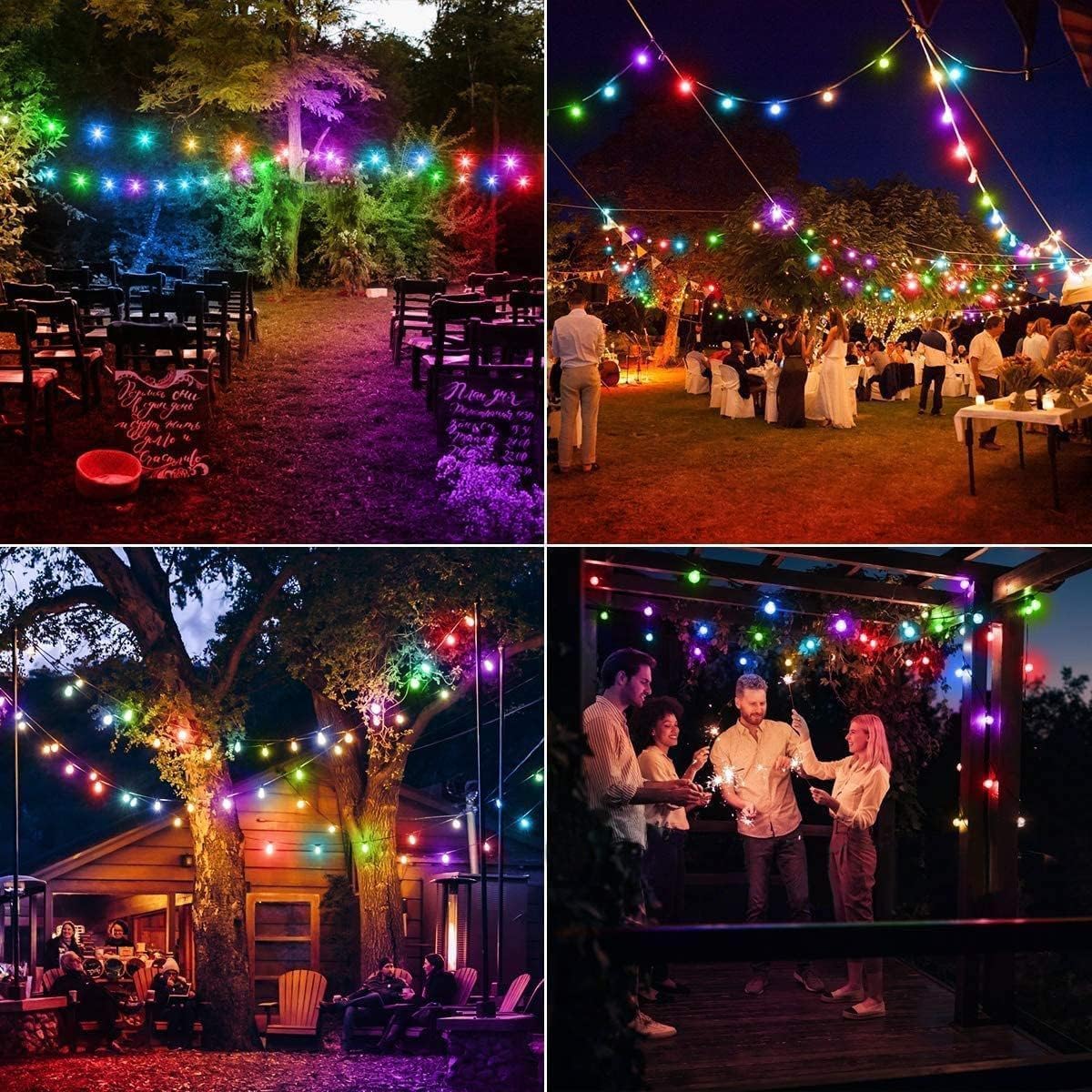 Solar String Lights, Small Crystal Ball ,Outdoor String Light 60 LED 40ft 8 Lighting Modes Waterproof Solar Powered Patio Solar Light for Garden Yard Porch Wedding Party Decor (Warm White)