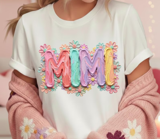 MIMI with Spring Flowers Tee