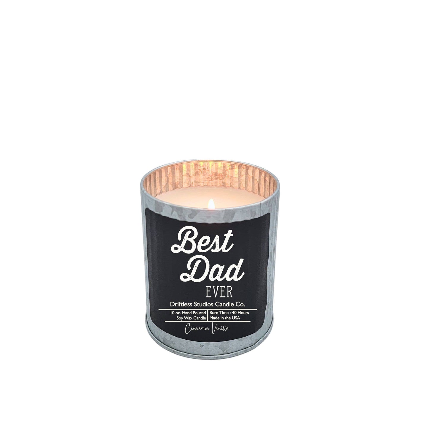 Best Dad Ever - Fathers Day Rustic Candle - Soy Wax Candles