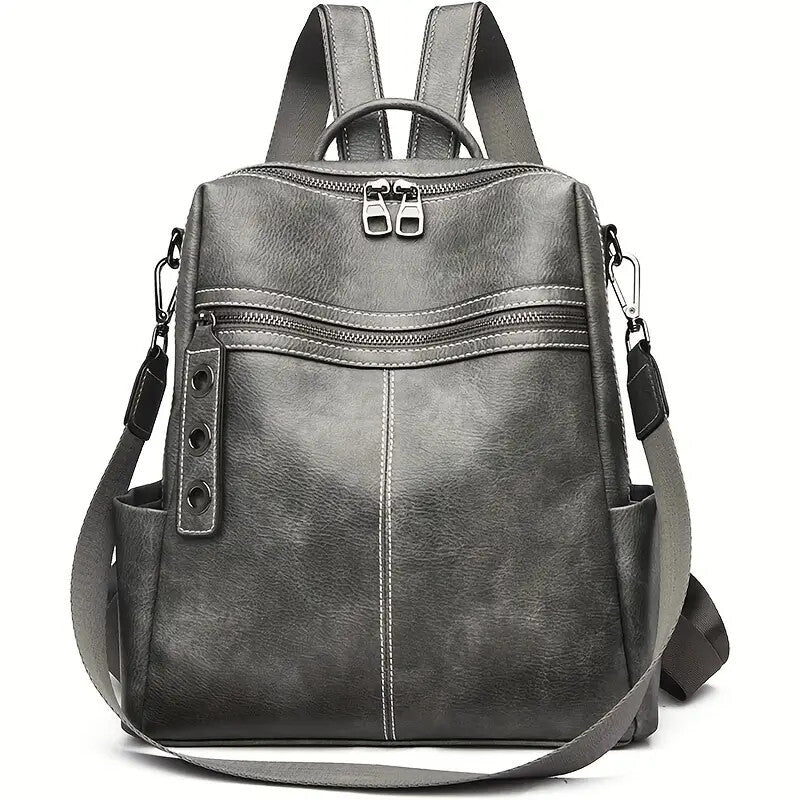 Purse For Women Fashion Faux Leather Convertible Shoulder Handbag Travel Bag Satchel Rucksack Ladies Bag