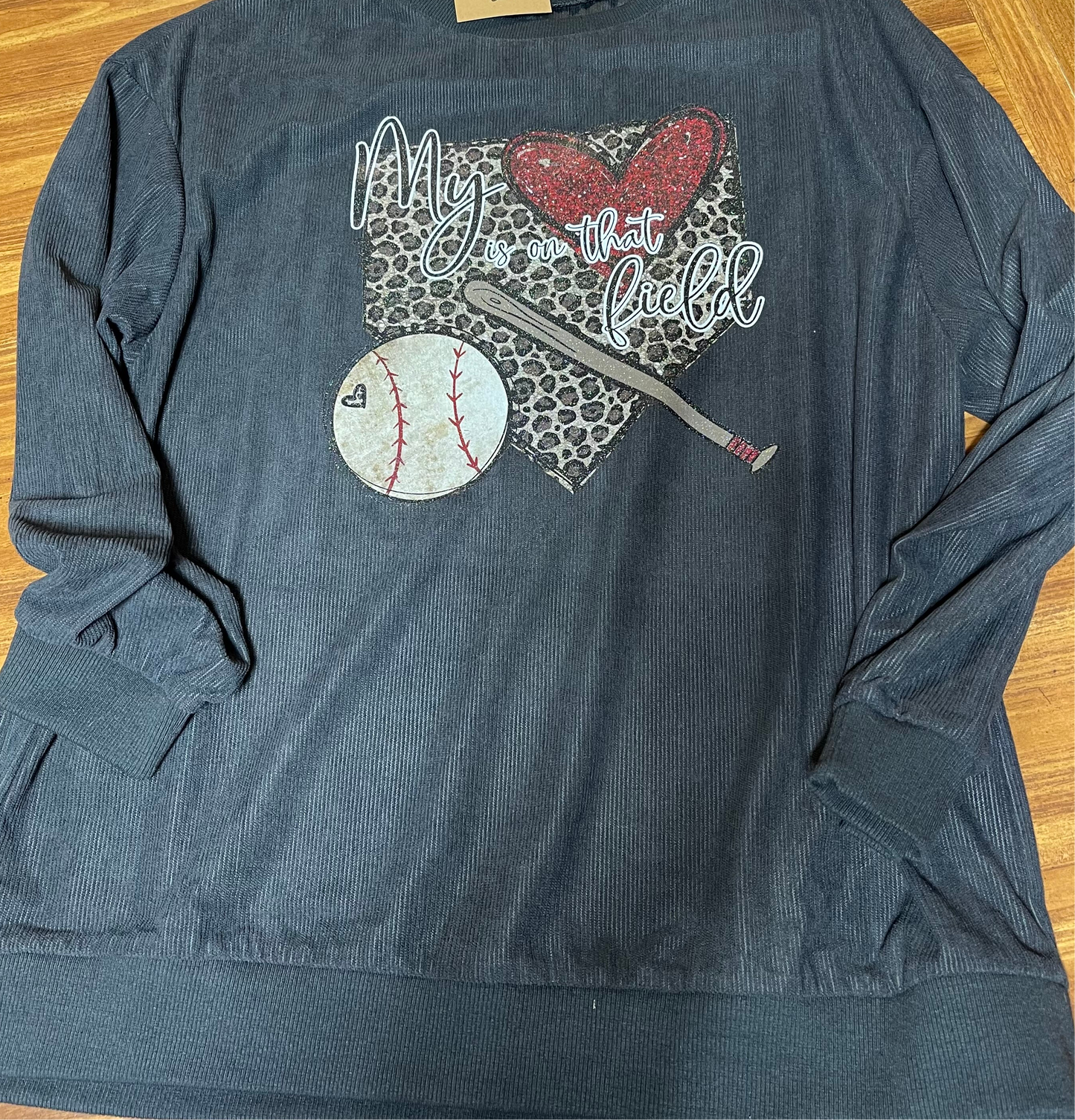 Ribbed lightweight long sleeve with DTF