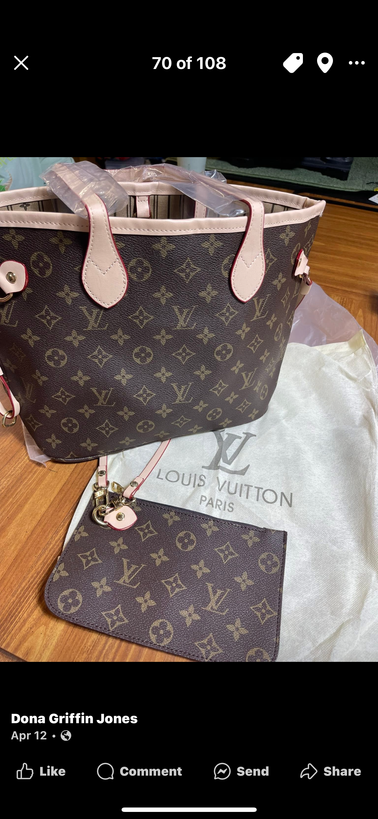 LV 2-pc Purse set (dupe)
