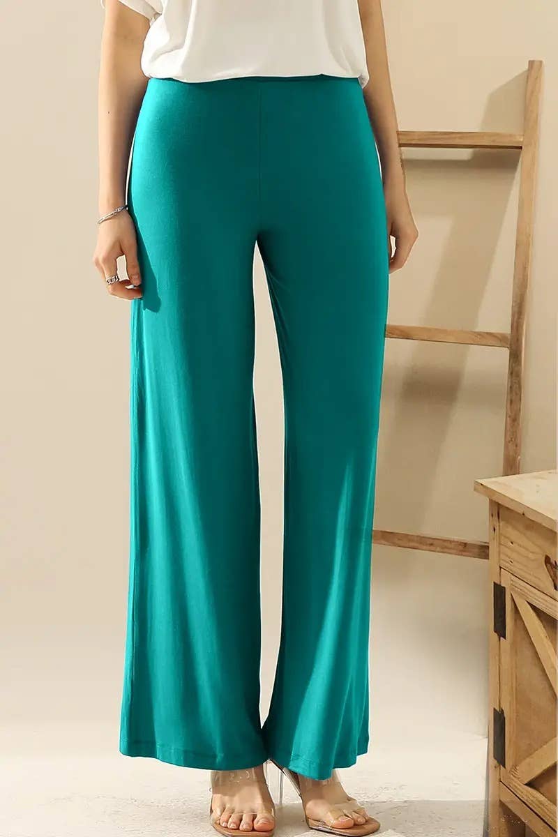 Elegant High-Waist Flare Work Pants
