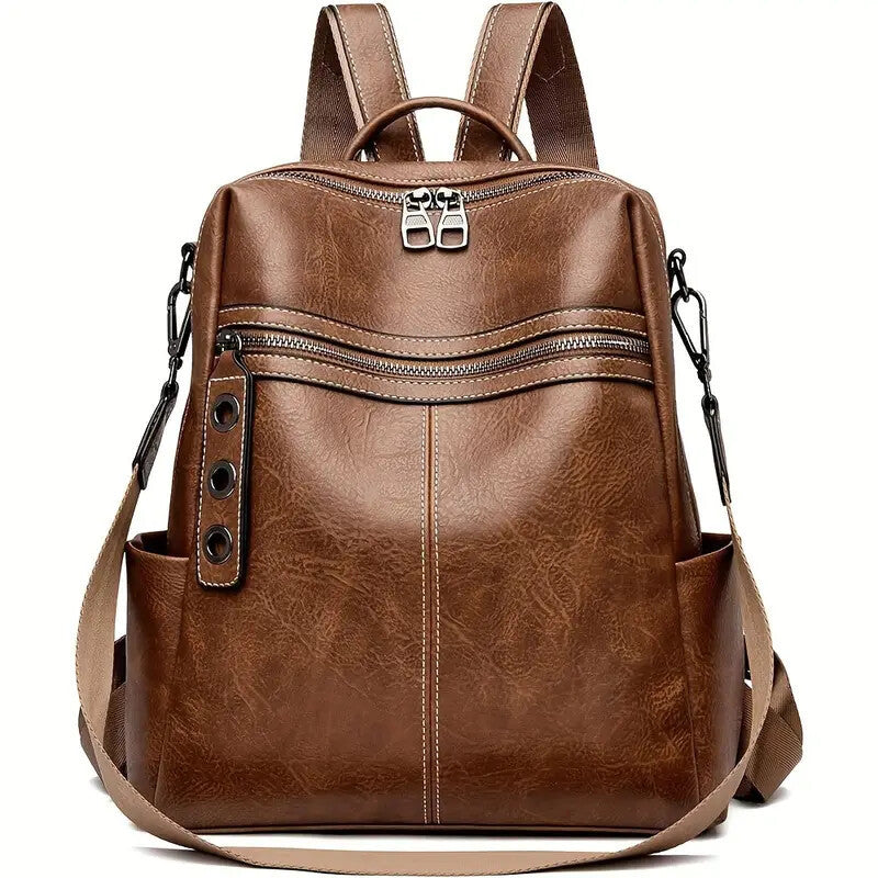 Purse For Women Fashion Faux Leather Convertible Shoulder Handbag Travel Bag Satchel Rucksack Ladies Bag