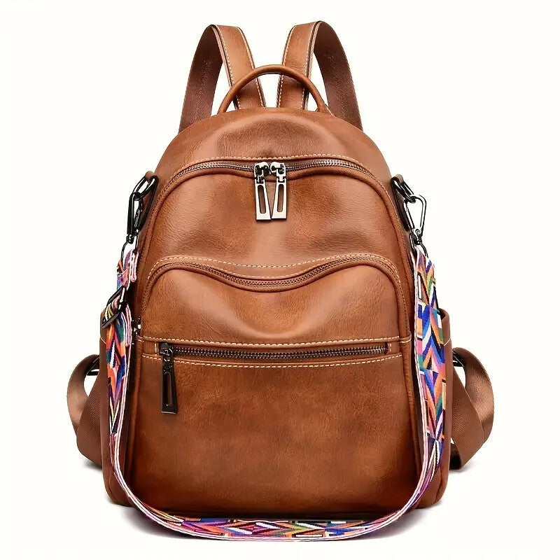 Purse For Women Fashion Faux Leather Convertible Shoulder Handbag Travel Bag Satchel Rucksack Ladies Bag