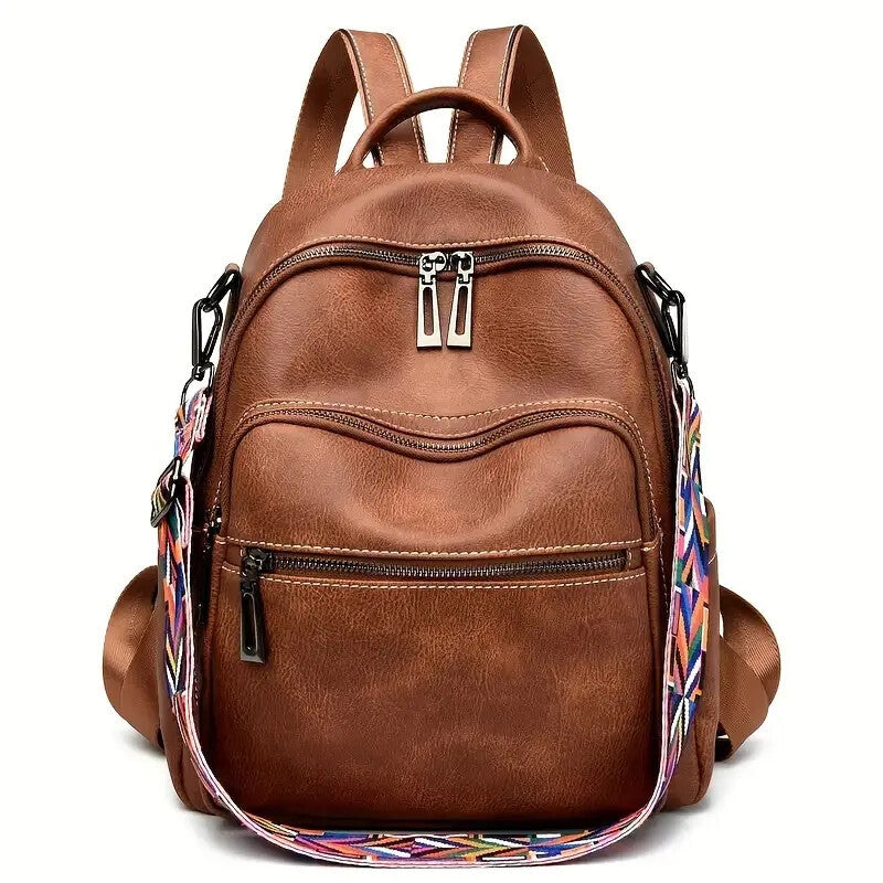 Purse For Women Fashion Faux Leather Convertible Shoulder Handbag Travel Bag Satchel Rucksack Ladies Bag