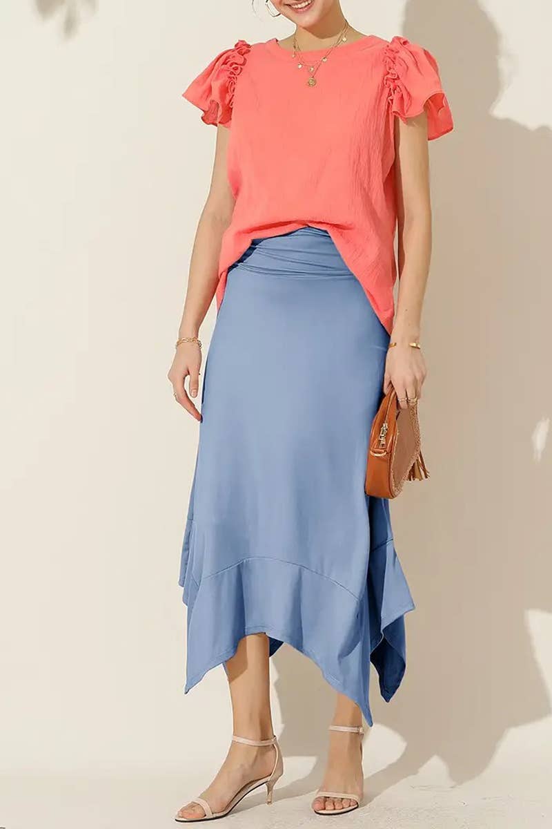 Women’s Asymmetrical Handkerchief Hem Dress