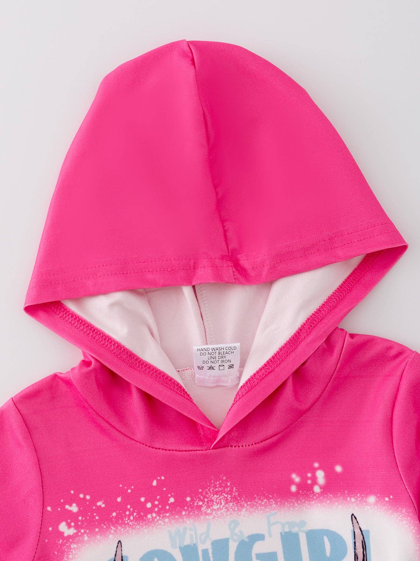 Letter leopard Animal Print four-piece Hooded Girls Top