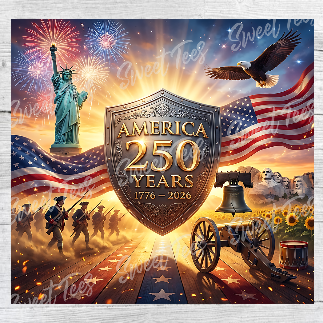 America 250 Independence Day Sublimation Tumbler 20oz 30oz