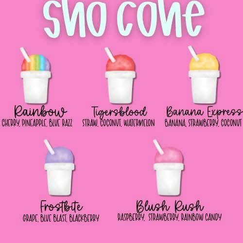 Sno Cone Flavors!