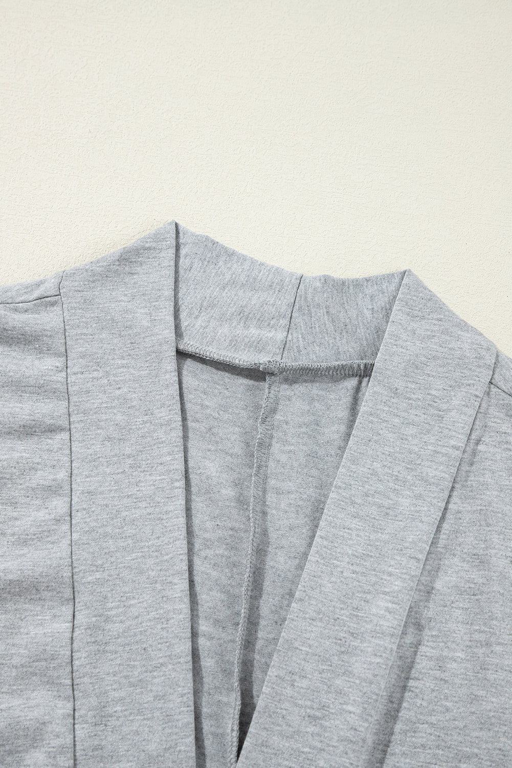 Parchment Split Long Cardigan and Skinny Pants Loungewear Set