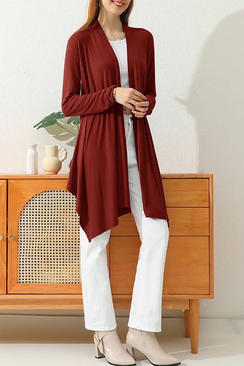 Long Sleeve Lightweight Duster Cardigan