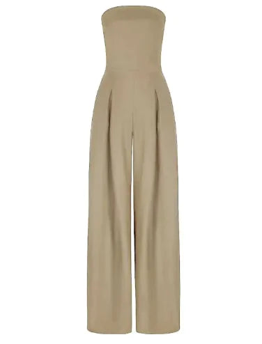 Backless Wide-Leg Jumpsuit