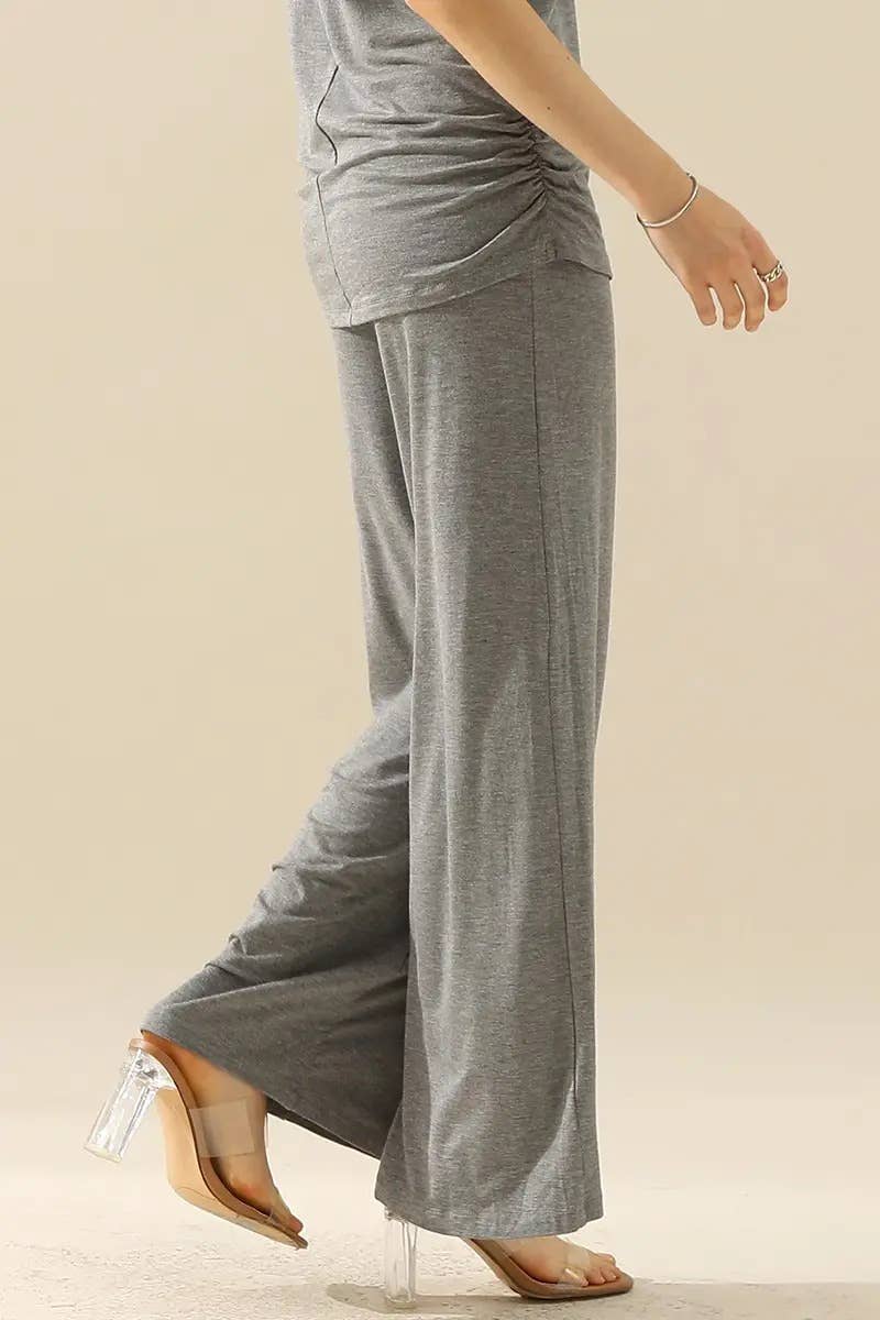 Elegant High-Waist Flare Work Pants