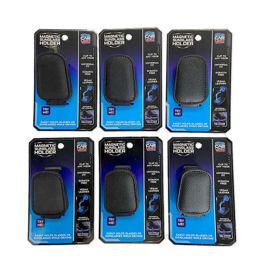 Car Vibez Magnetic Sunglasses Clip Holder - 6/Pack