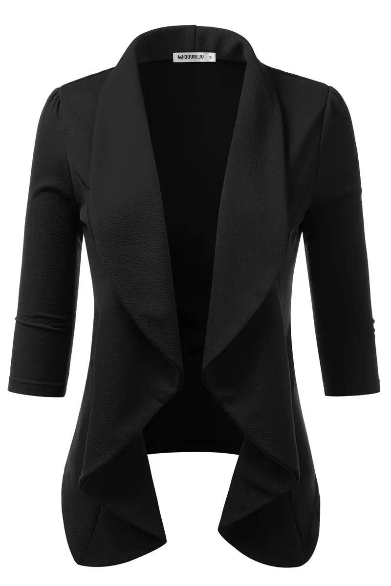 Women’s Linen 3/4 Sleeve Blazer Jacket