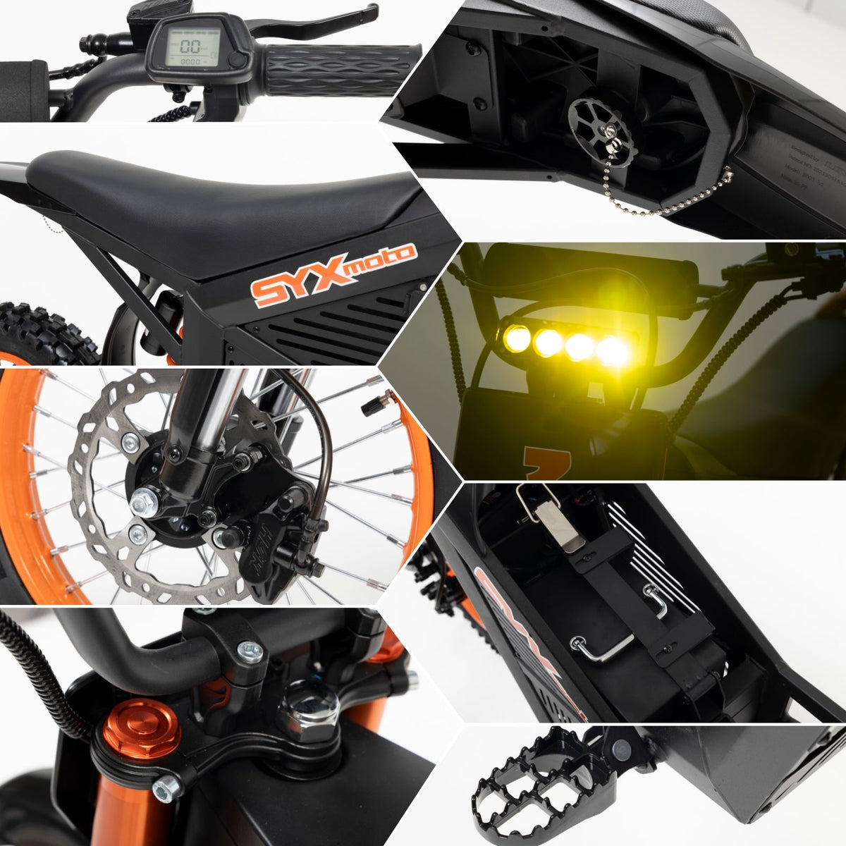 SYX MOTO ARC 3000W Electric Dirt Bike Off Road | 48V Mid-Drive Pro Trail Bike