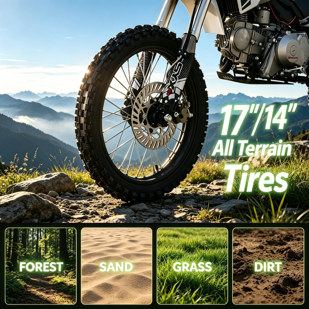 SYX MOTO K1 125cc Dirt Bike | 4-Stroke Off-Road Pit Bike for Teens & Adults