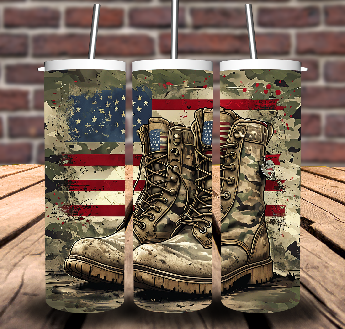 Military Army Navy Marine Air Sublimation Tumbler 20oz 30oz