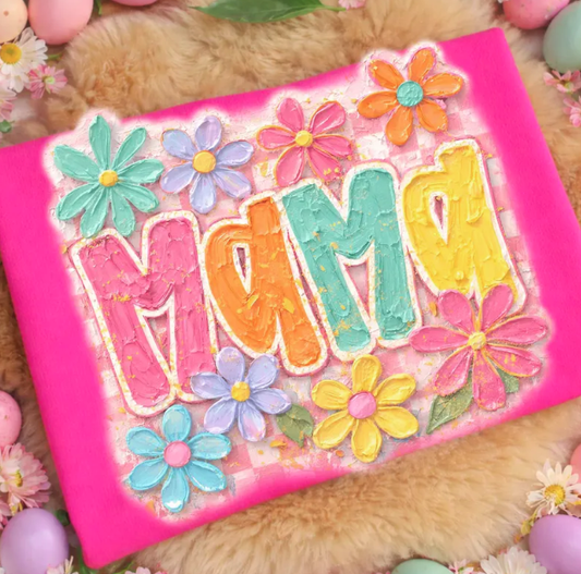 Mama with Spring Flowers Tee