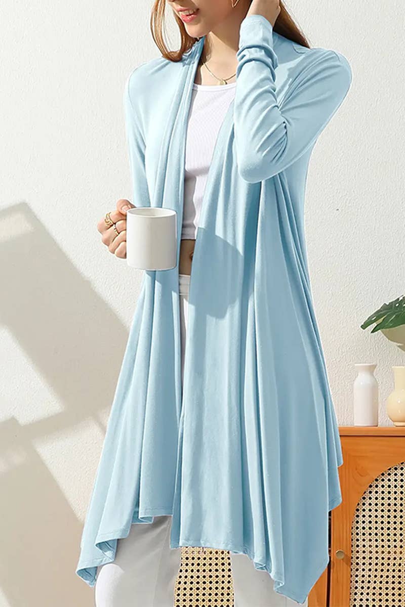 Long Sleeve Lightweight Duster Cardigan