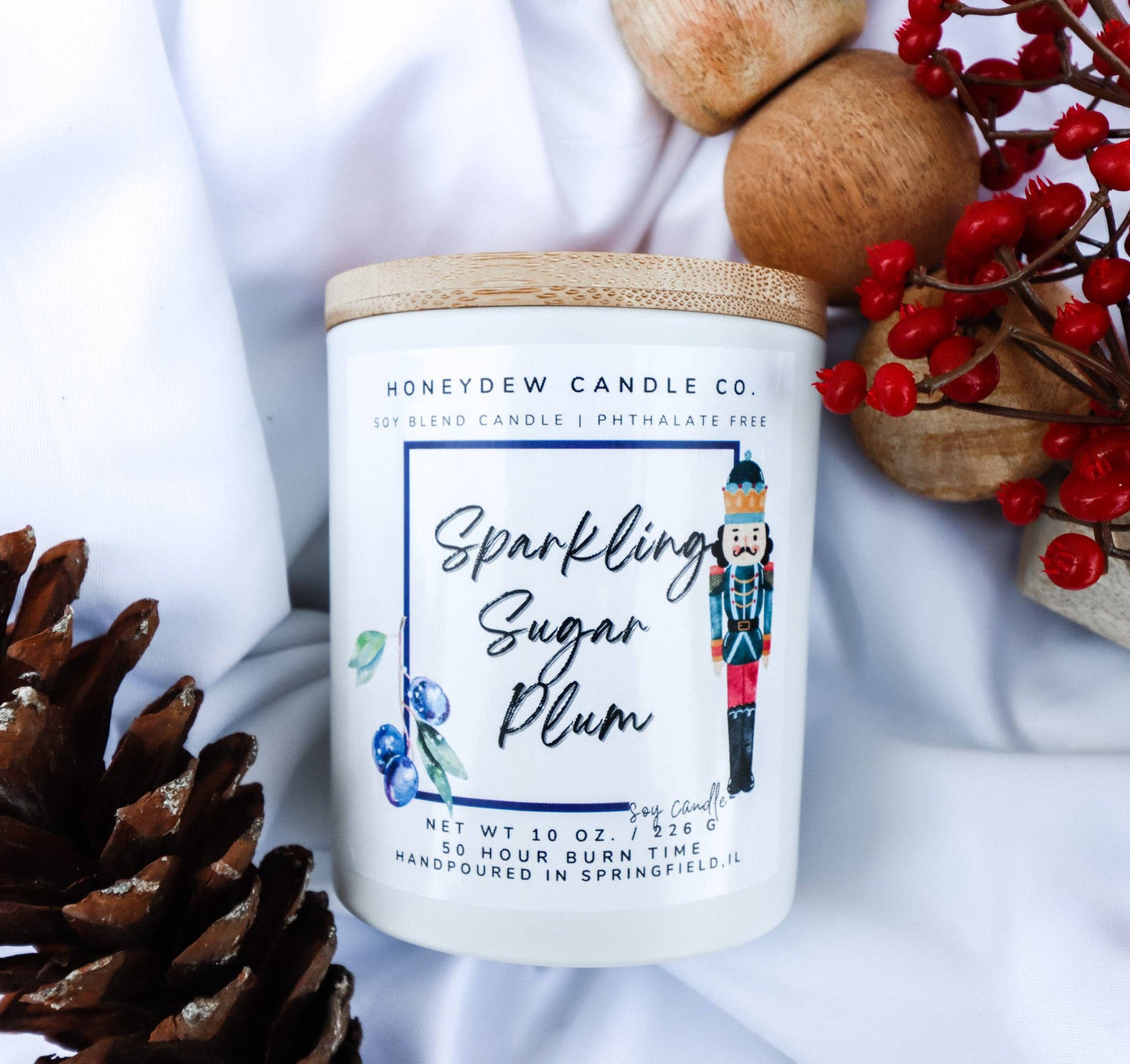 Sparkling Sugar Plum 8 oz Jar Candle
