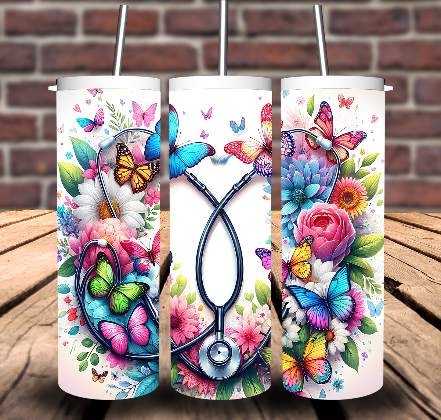 Stethoscope Nurse Nursing Sublimation Tumbler 20oz 30oz