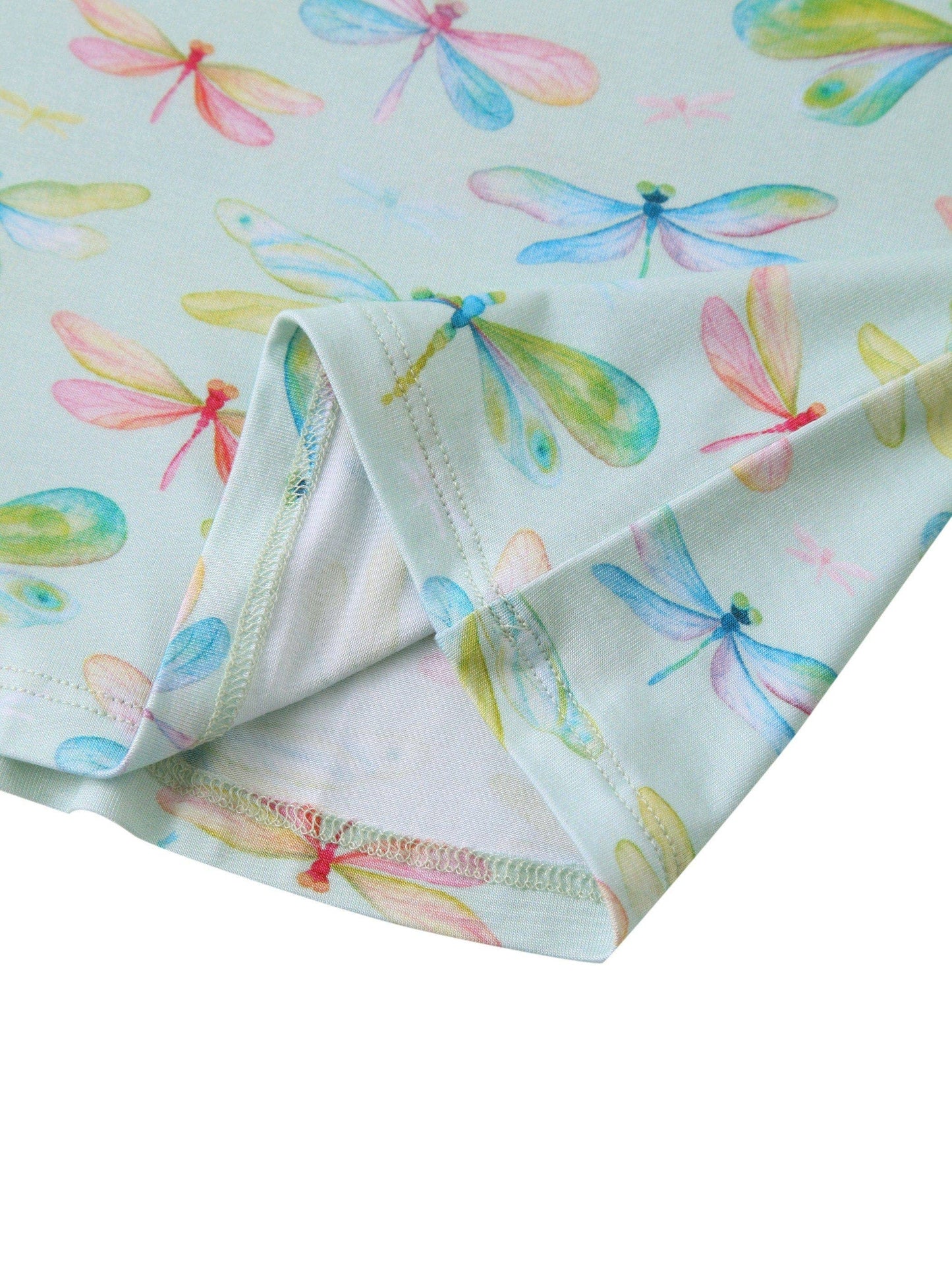 PoshTOT Dragonfly Bamboo Adult Two-Piece Long Sleeve Pajama Set