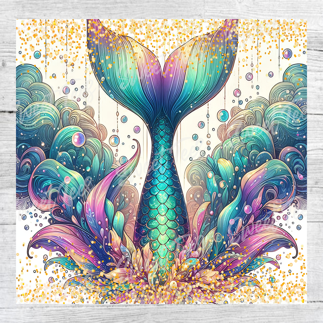 Mermaid Glitter Sublimation Tumbler 20oz 30oz