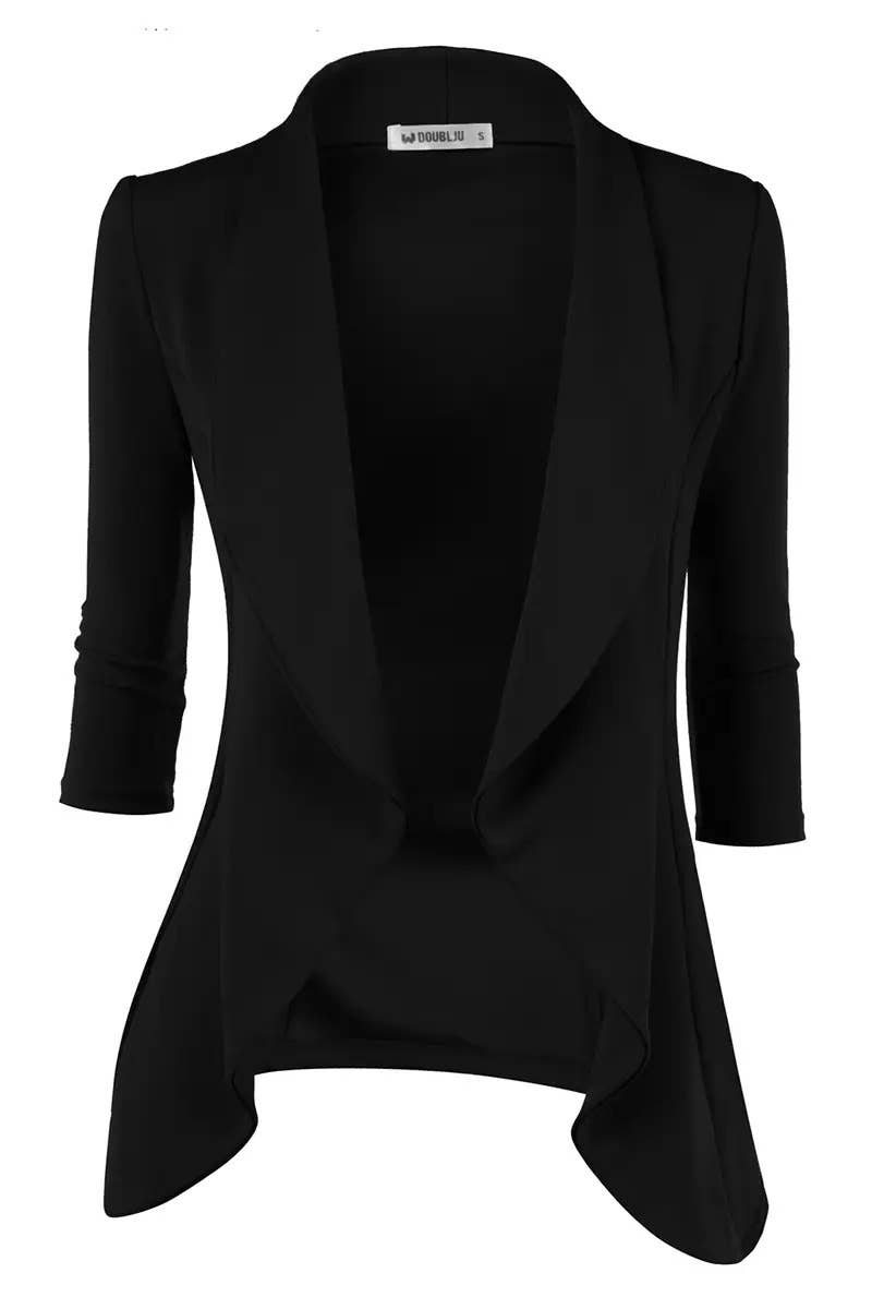 Women’s Linen 3/4 Sleeve Blazer Jacket