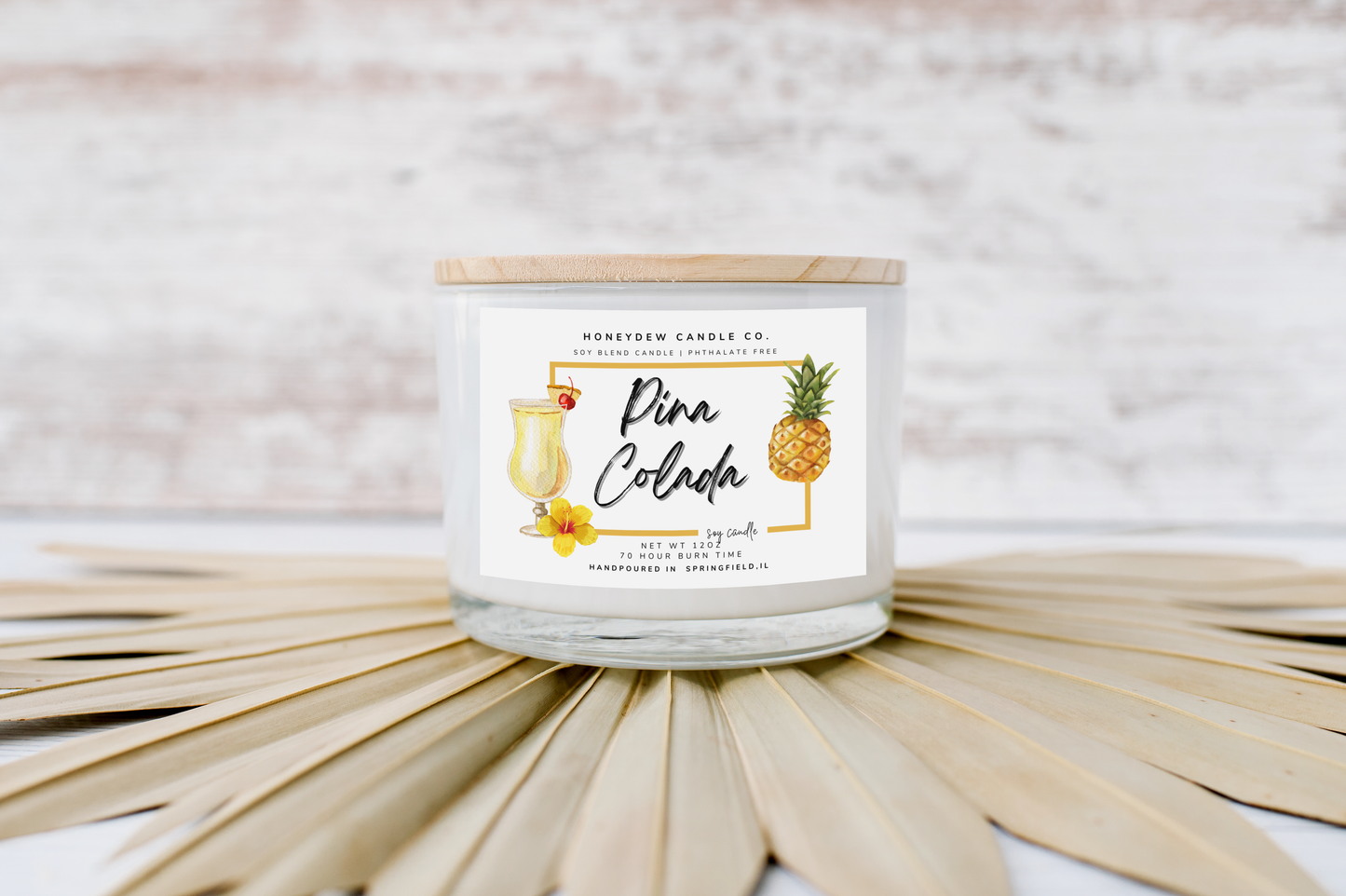 Pina Colada 12 oz 3 Wick Candle