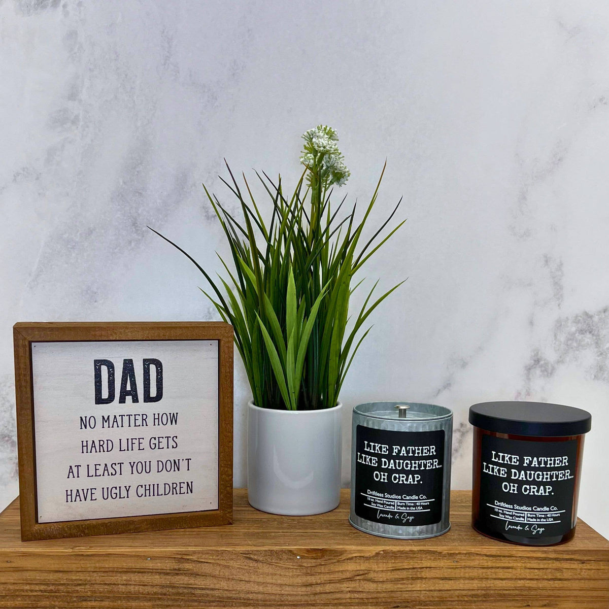 Like Father Like Daughter Fathers Day Candle - Gift Candles