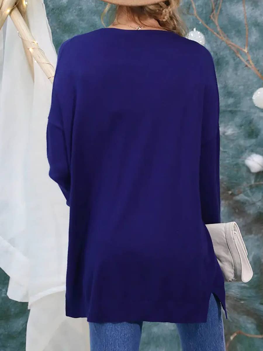 Long Open Front Knit Cardigan Cozy Wrap-Style