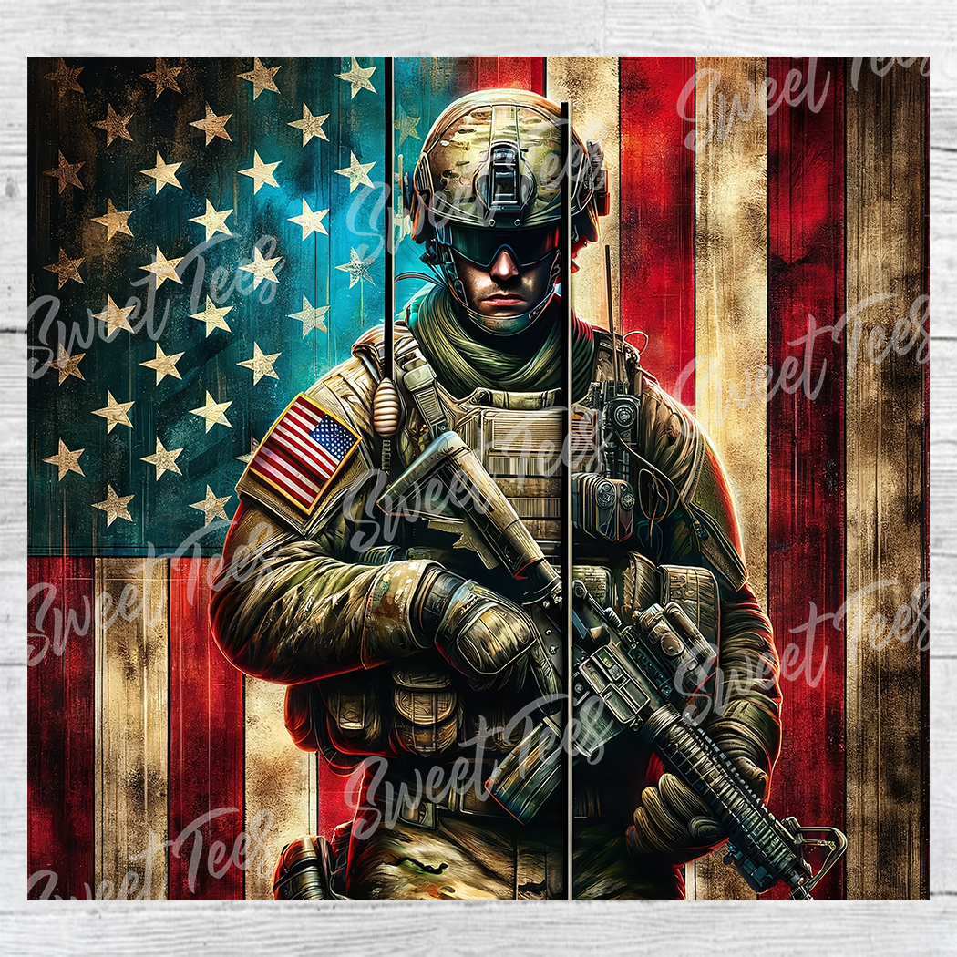 Military Army Navy Marine Air Sublimation Tumbler 20oz 30oz