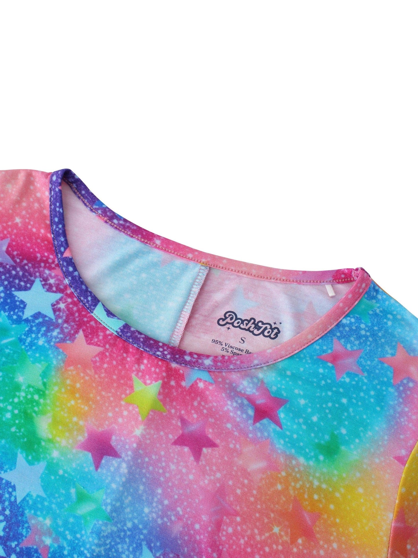 PoshTOT Colorful Stars Bamboo Women's Lounge Dress