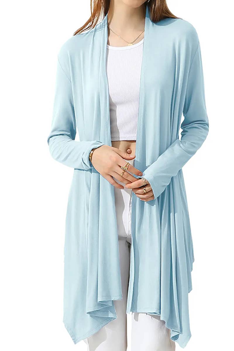 Long Sleeve Lightweight Duster Cardigan