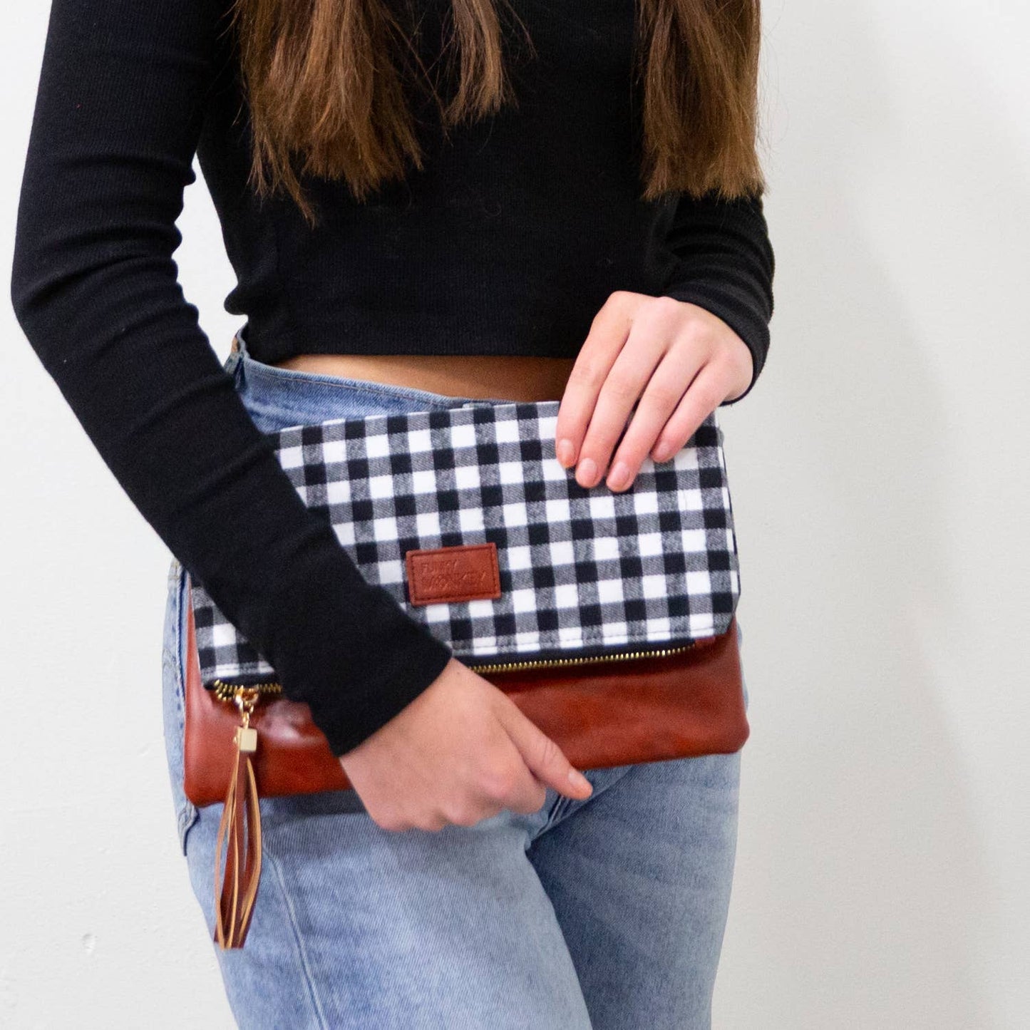 $3.97 Closeout Foldover Wristlet Clutch