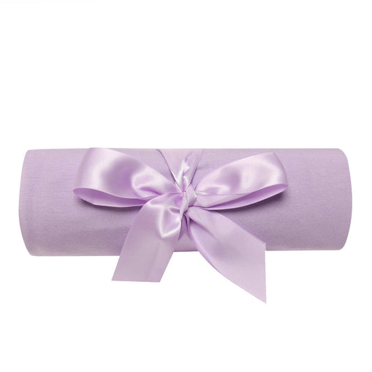 PoshTOT Purple Swaddle With Headband Set