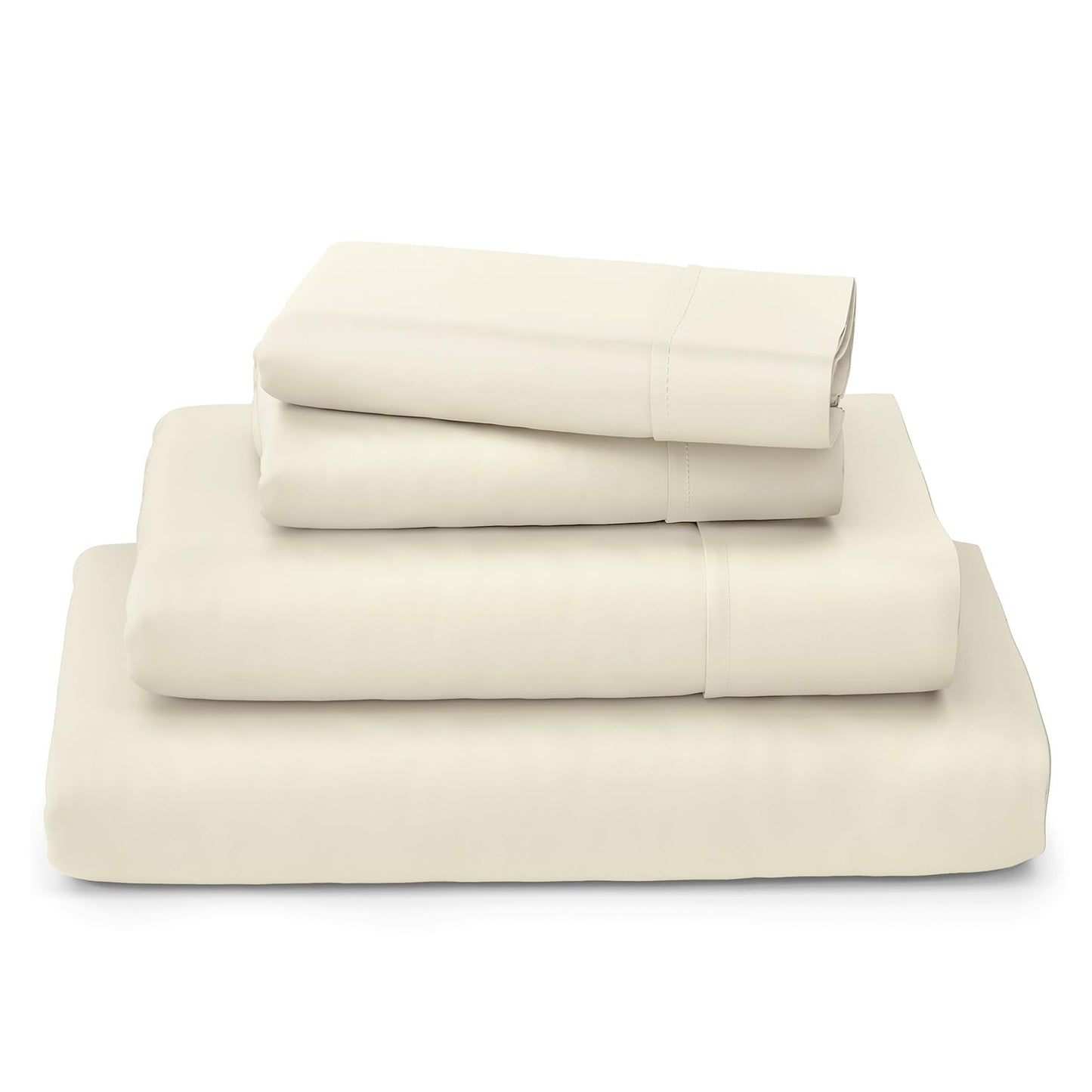 Cosy House Collection Luxury Sheets - Rayon Derived from Bamboo - Cooling & Breathable, Silky Soft, 16-Inch Deep Pockets - 4-Piece Bedding Set - King, Sage Green