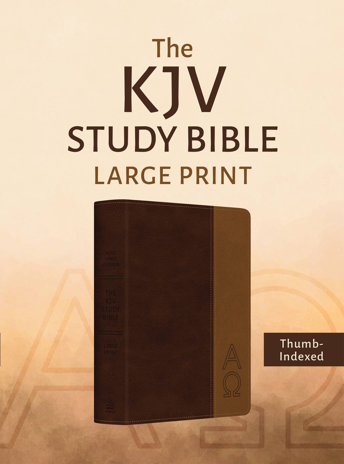 The KJV Study Bible, Large Print (Indexed) [Two-Tone Brown]
