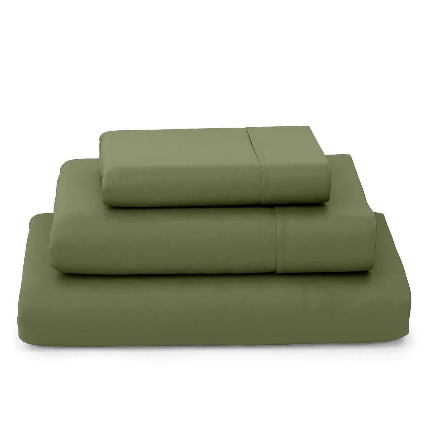 Cosy House Collection Luxury Sheets - Rayon Derived from Bamboo - Cooling & Breathable, Silky Soft, 16-Inch Deep Pockets - 4-Piece Bedding Set - King, Sage Green