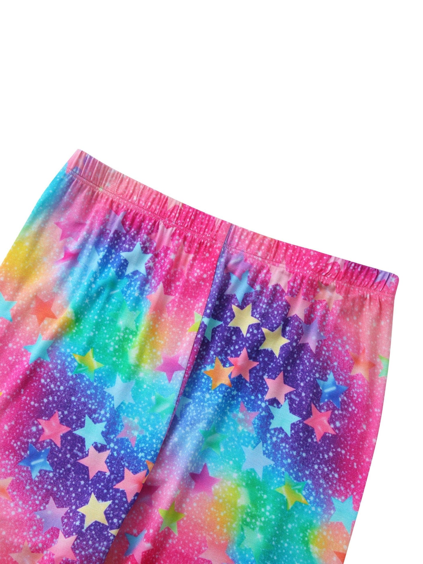 PoshTOT Colorful Stars Bamboo Adult Two-Piece Long Sleeve Pajama Set