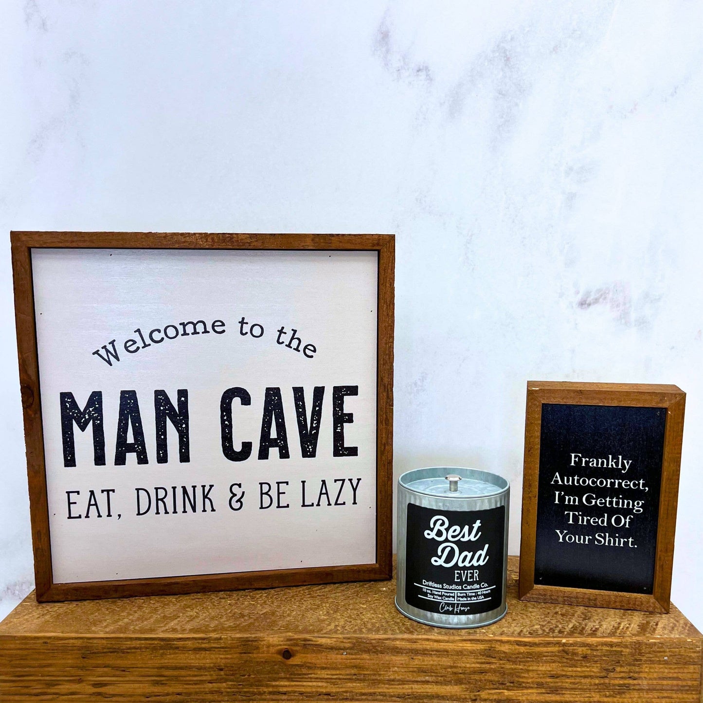 Best Dad Ever - Fathers Day Rustic Candle - Soy Wax Candles