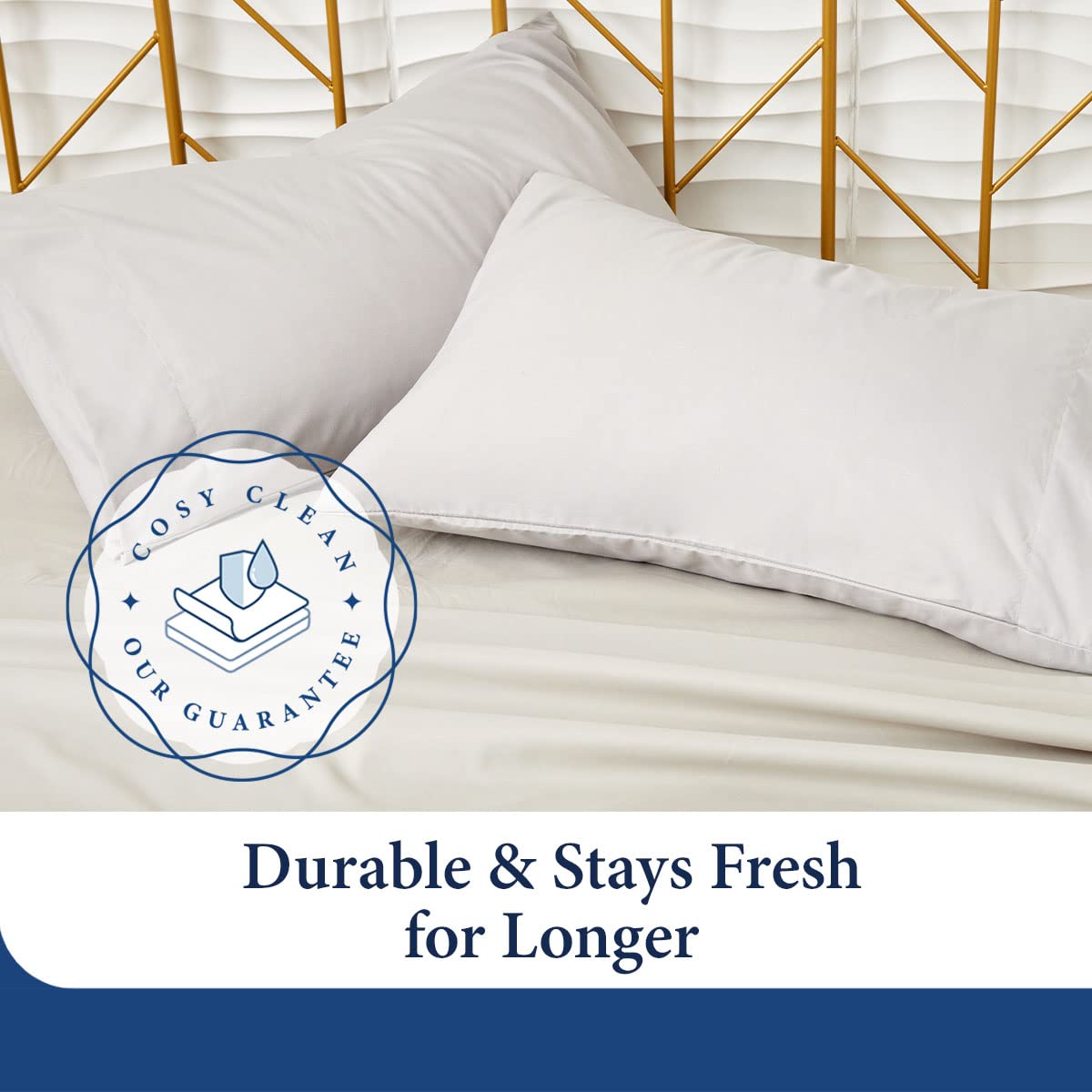 Cosy House Collection Luxury Sheets - Rayon Derived from Bamboo - Cooling & Breathable, Silky Soft, 16-Inch Deep Pockets - 4-Piece Bedding Set - King, Sage Green
