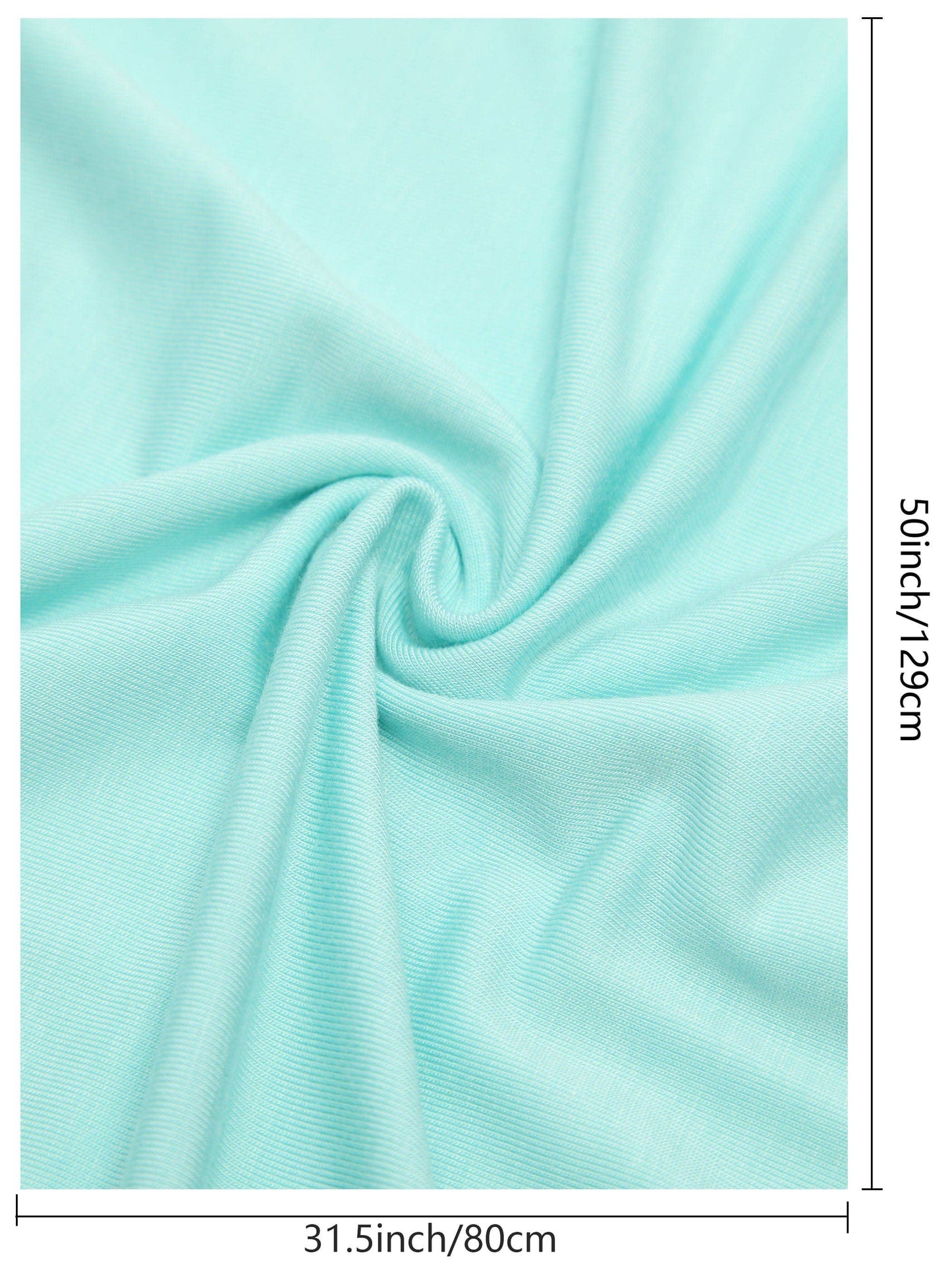 PoshTOT Green Swaddle With Headband Set